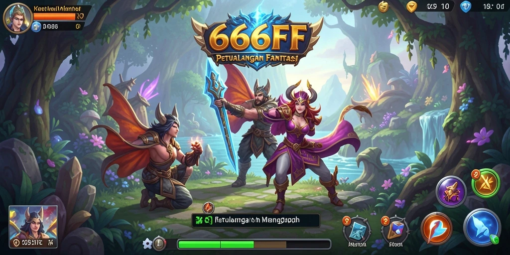 Gameplay RPG mendebarkan di 666FF dengan grafik menawan.