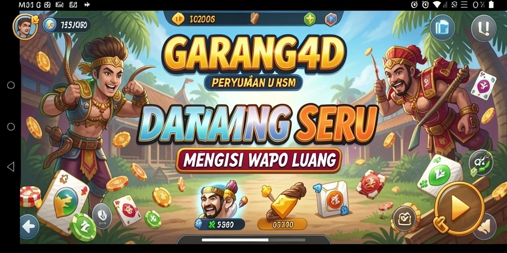 Tampilan gameplay menarik dari GARANG4D dengan desain warna-warni.