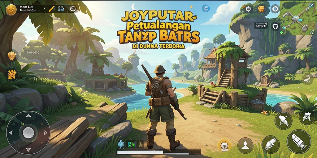 Gameplay seru JOYPUTAR dalam dunia terbuka yang menakjubkan.