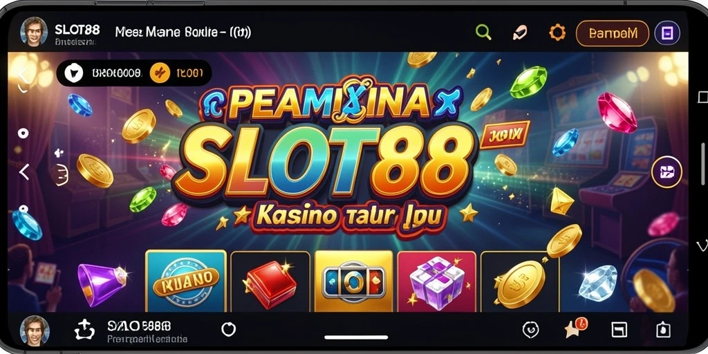 Screenshot gameplay SLOT88 menampilkan mesin slot yang menarik.