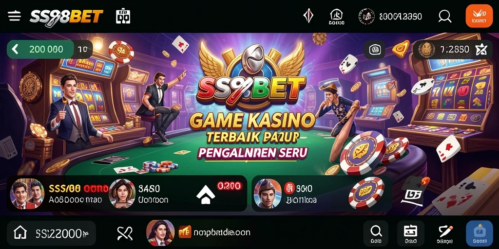 Tampilan gameplay seru di SS88BET dengan berbagai permainan Kasino.