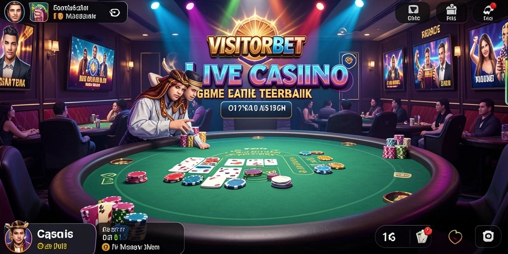Gameplay Live Casino yang mendebarkan di VISITORBET.