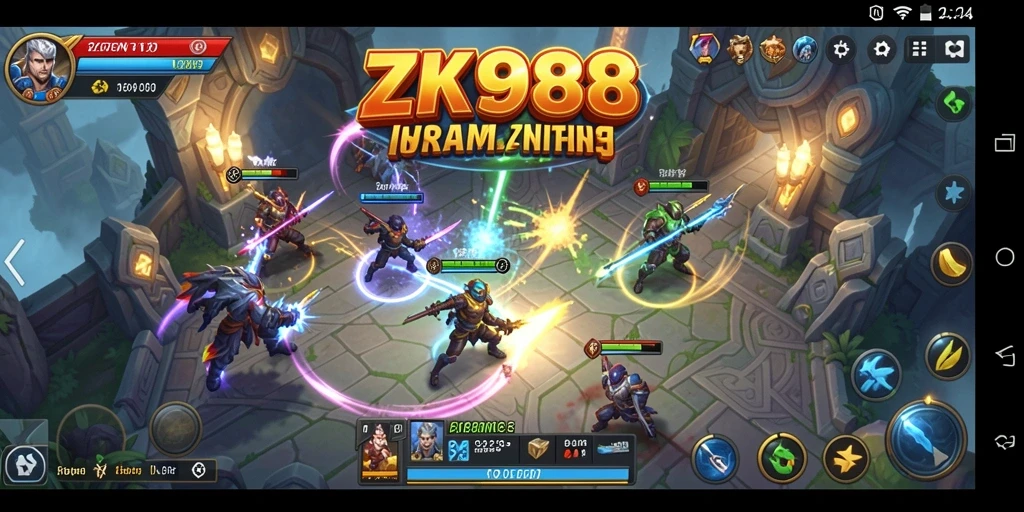 Tampilan gameplay ZK988 yang mendebarkan dan penuh strategi.
